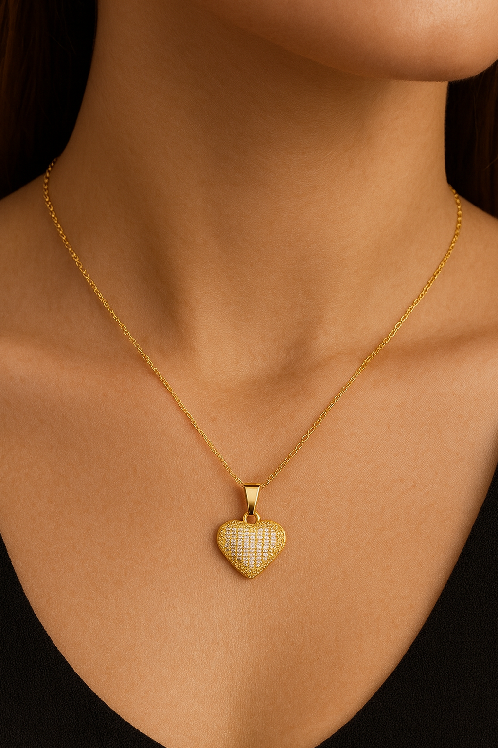 Stone Heart Necklace