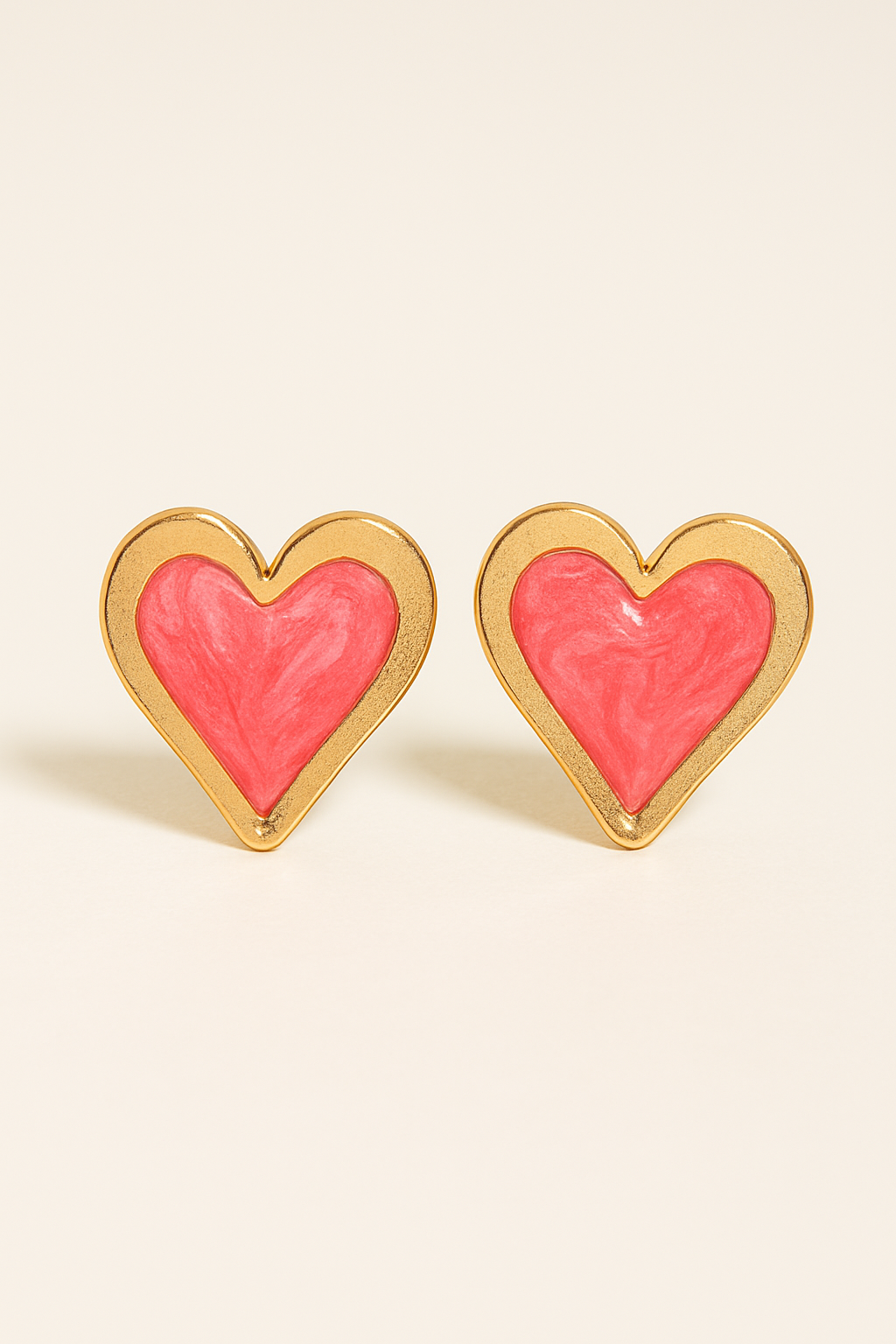 Gold-Heart Earings