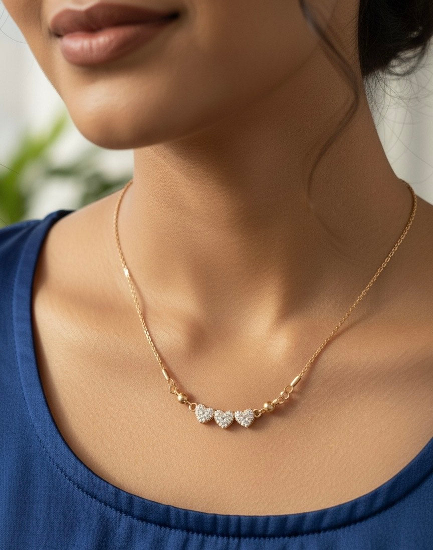Triple Heart Necklace