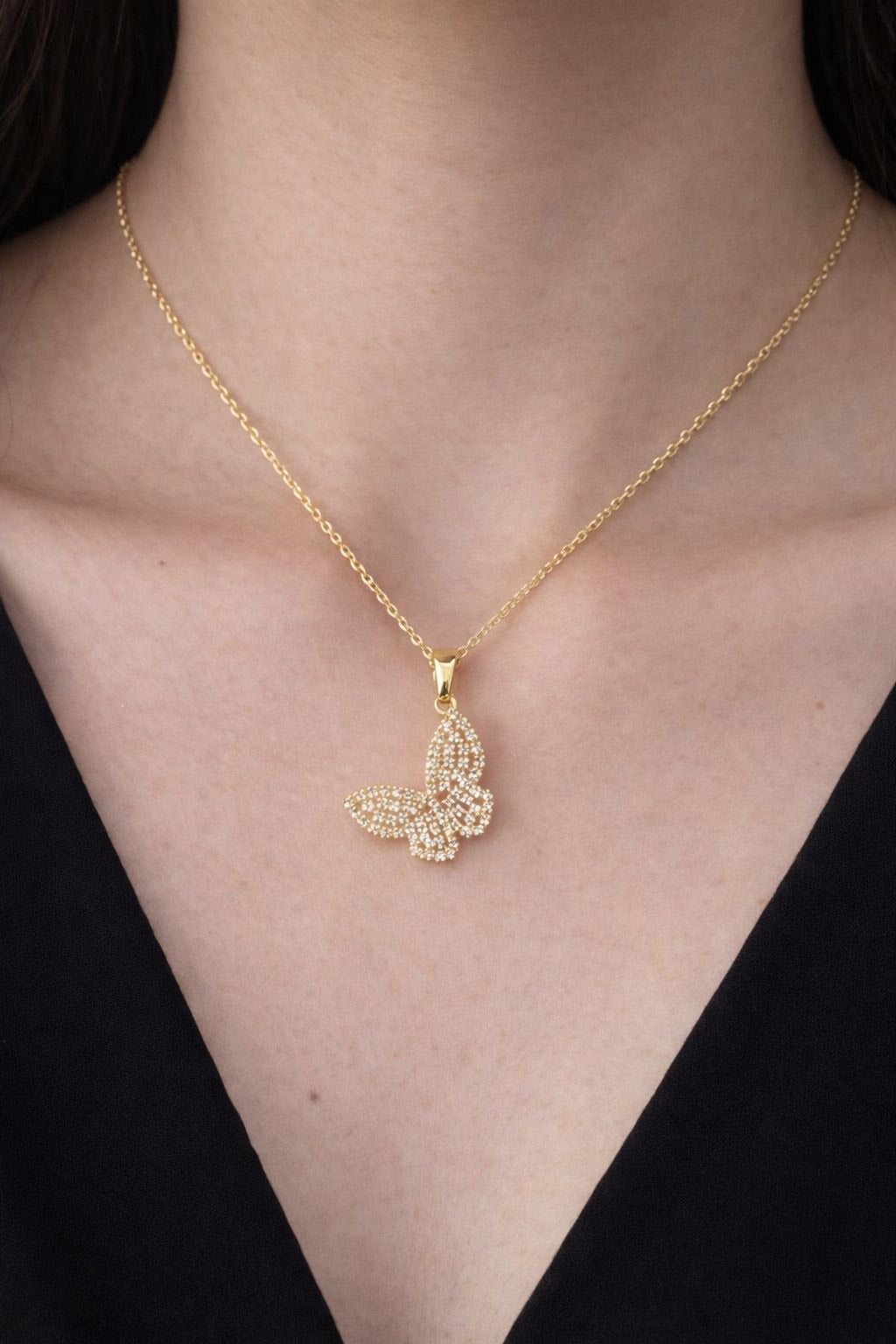 Hanging Butterfly Necklace