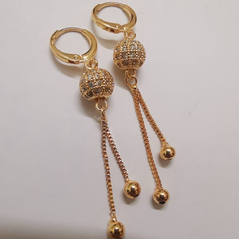 Stone Chain Earing
